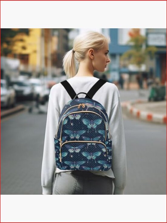 Mini Backpack Purse Quilted Lightweight Travel Daypack Shoulder Bag